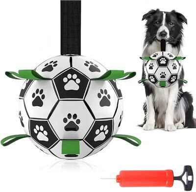 Happy Pet Pantry Damaly Interactive Dog Soccer Toy With Grip Ring, Durable Water Ball For Chasing & Playing, No Battery Needed Damaly Interactive Dog Soccer Toy With Grip Ring, Durable Water Ball For Chasing & Playing, No Battery Needed