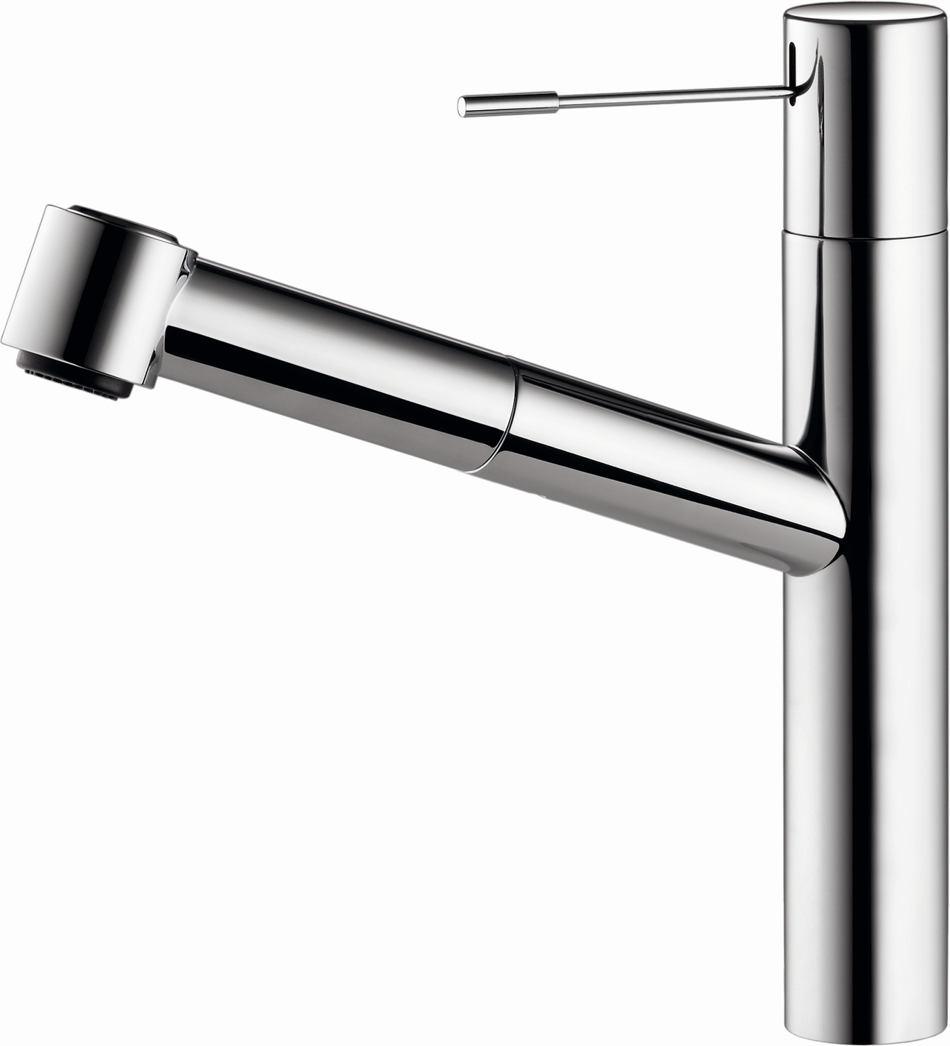 KWC Armaturen Ono KWC match0 10151033000FL orientable, bec extractible, flexibles de raccordement, saillie 220 mm, chromé