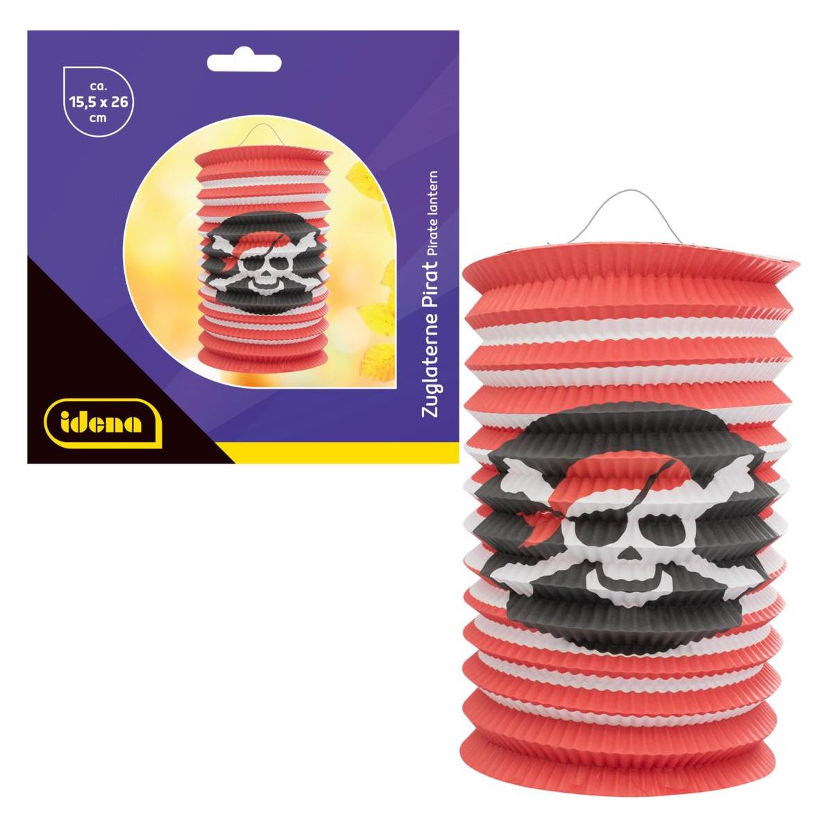 Idena Zuglaterne Piraten 15,5x26cm (1 Stk.) (60107006)