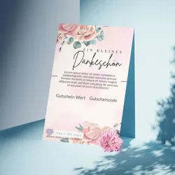 Geschenkgutschein Danke