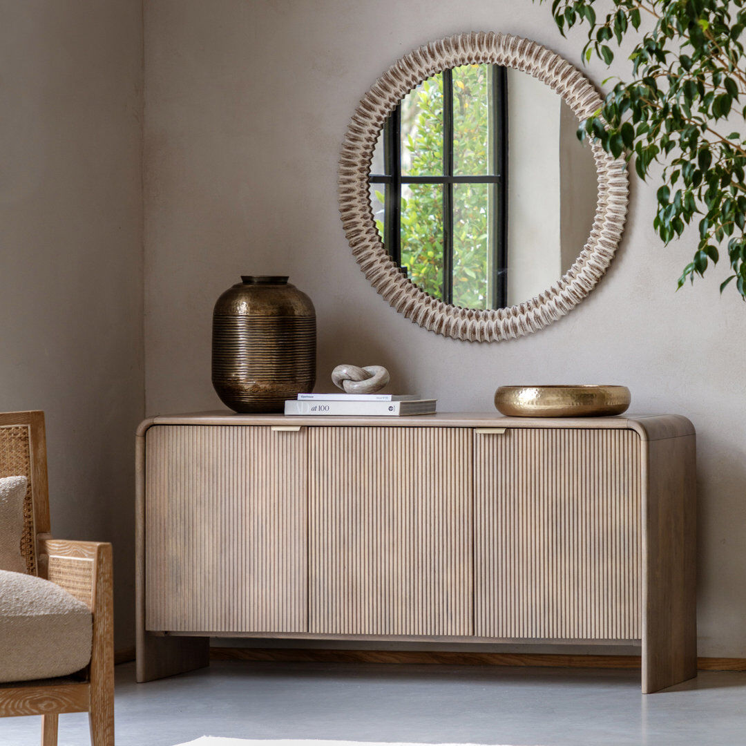 Union Rustic 1500 cm W Solid Wood Sideboard Brown 750cm H X 1,500cm W X 400cm D