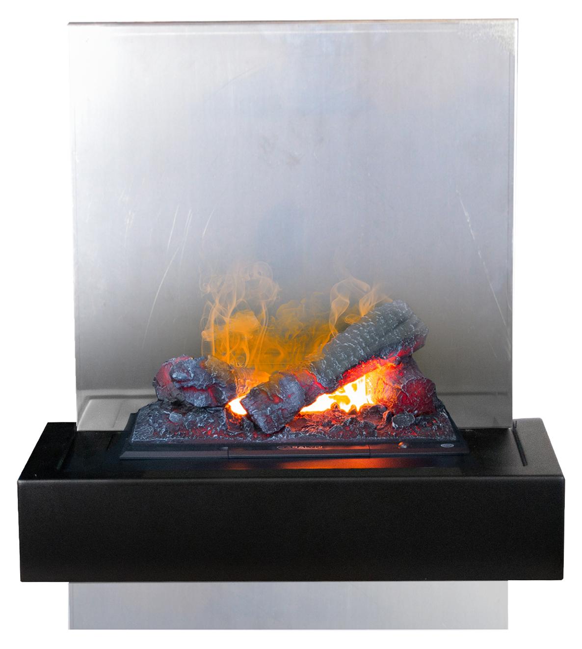 Xaralyn Elektrischer Wandkamin - Quero ERVS - Edelstahl - mit Fernbedienung - Opti-Myst Wasserdampf-Kamin - Wandkaminsims inklusive Einbaukamin - Kaminumrandung - Dekokamin