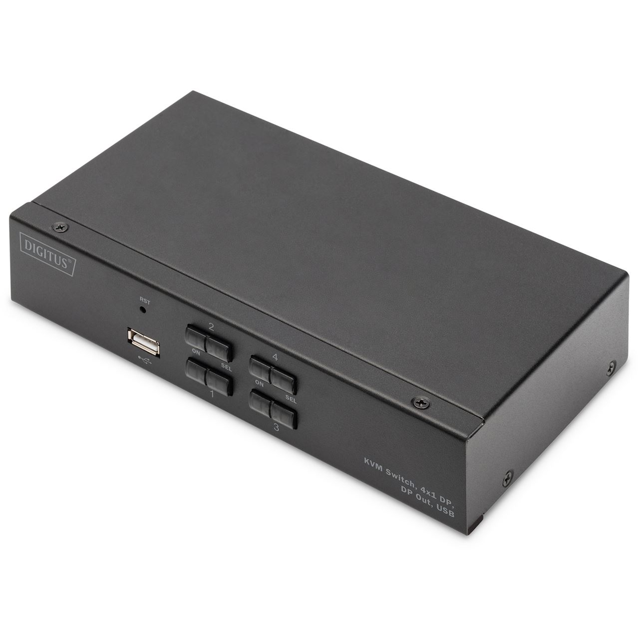 Digitus KVM Switch, 4K60HZ, 4x1 DP in, 1x DP USB out