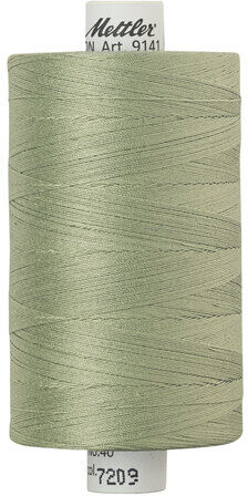 Mettler Silk Finish Cotton Maschinen- & Handquiltgarn, Stärke: 40, 1000m-Spule, eukalyptus