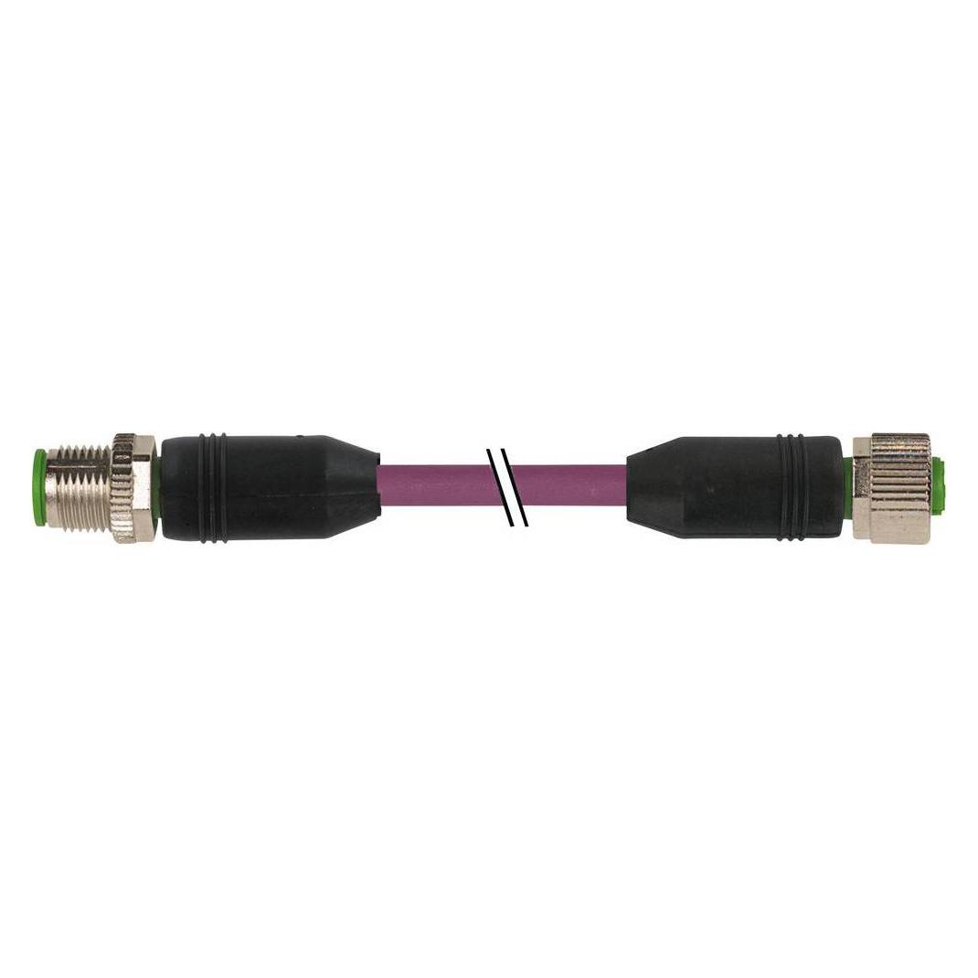 Murr Elektronik M12 St. 0° M12 Bu. 0° DeviceNet PUR AWG24+AWG22 geschirmt vt UL/CSA+schleppk. 5m (7000-40531-8030500)