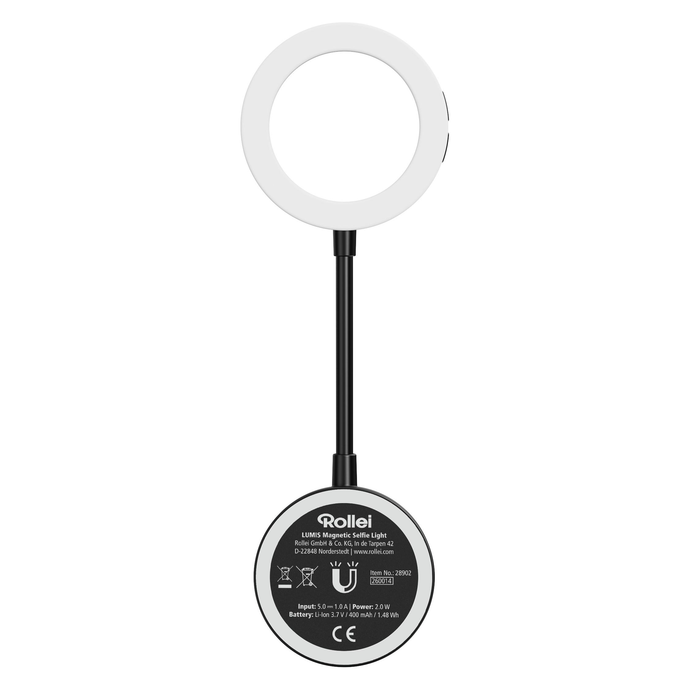 Rollei LUMIS Magnetic Selfie Light - LED-Licht (Ringlicht) (28902)