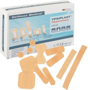 Holthaus Pflaster Ypsiplast robust, 50 Strips, wasserfest, elastisch, 8 Größen