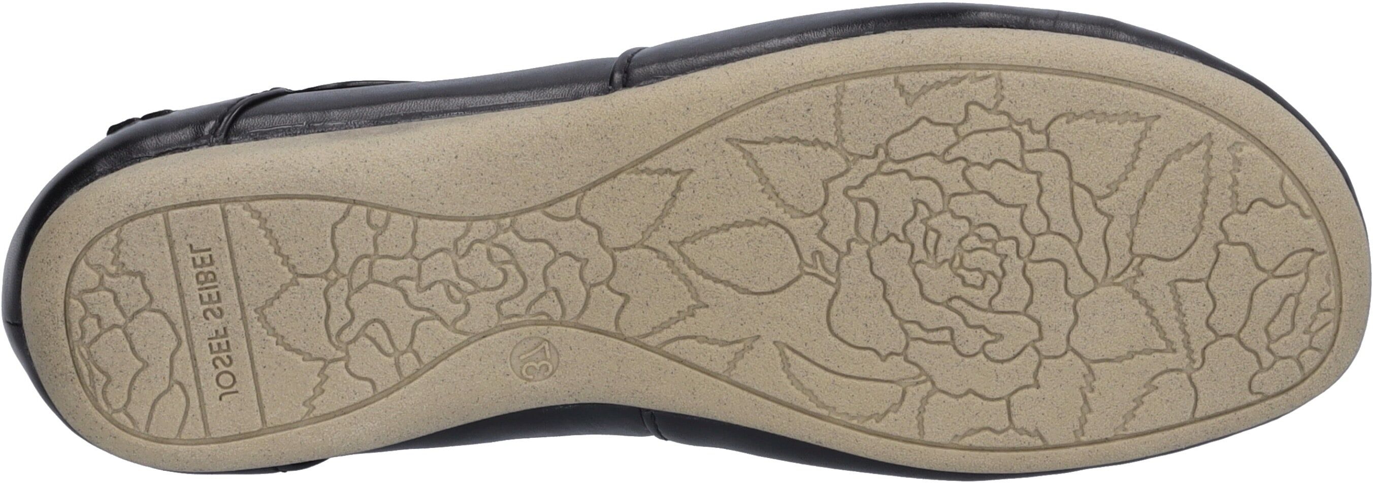 Josef Seibel "Fiona 72", Spangenschuh, Halbschuh, Festtagsschuh mit Klettverschluss schwarz 37, Leder