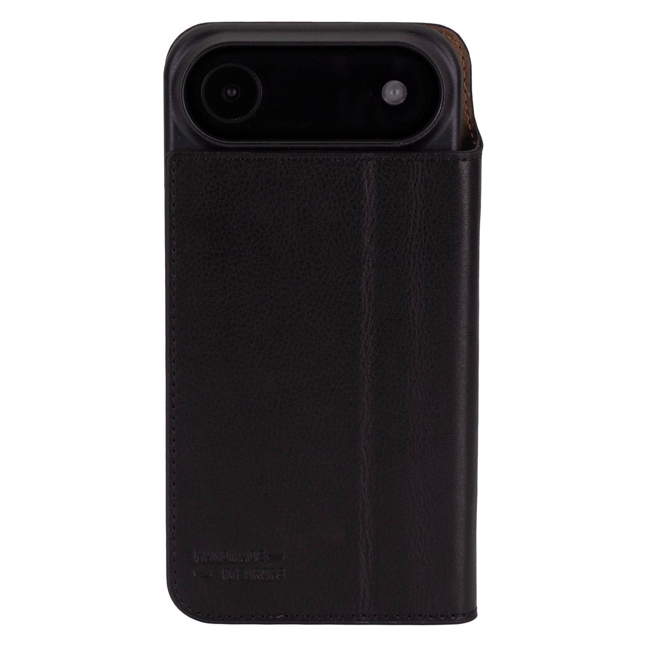 JT Berlin Echtleder BookCase Tegel für Apple iPhone 17 Air schwarz (Apple iPhone 17, Apple iPhone Air) (11124)