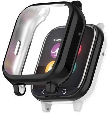 Everyday Crate Gizmo Watch 1 TPU Protective Case Full Coverage Electroplated Watch Cover For Kids black