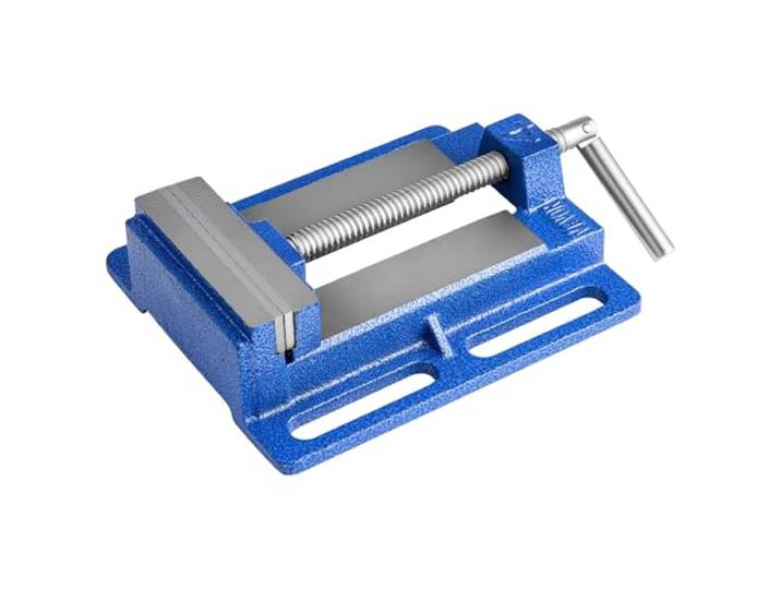 VEVOR Étau de Perceuse à Colonne\, Largeur de Mâchoire 101\,6 mm\, Étau d'Établi de Perçage Portable en Fonte Robuste\, avec Base Fendue\, pour Travail du Bois\, Perçage du Métal\, Fraiseuses\, Bricolage