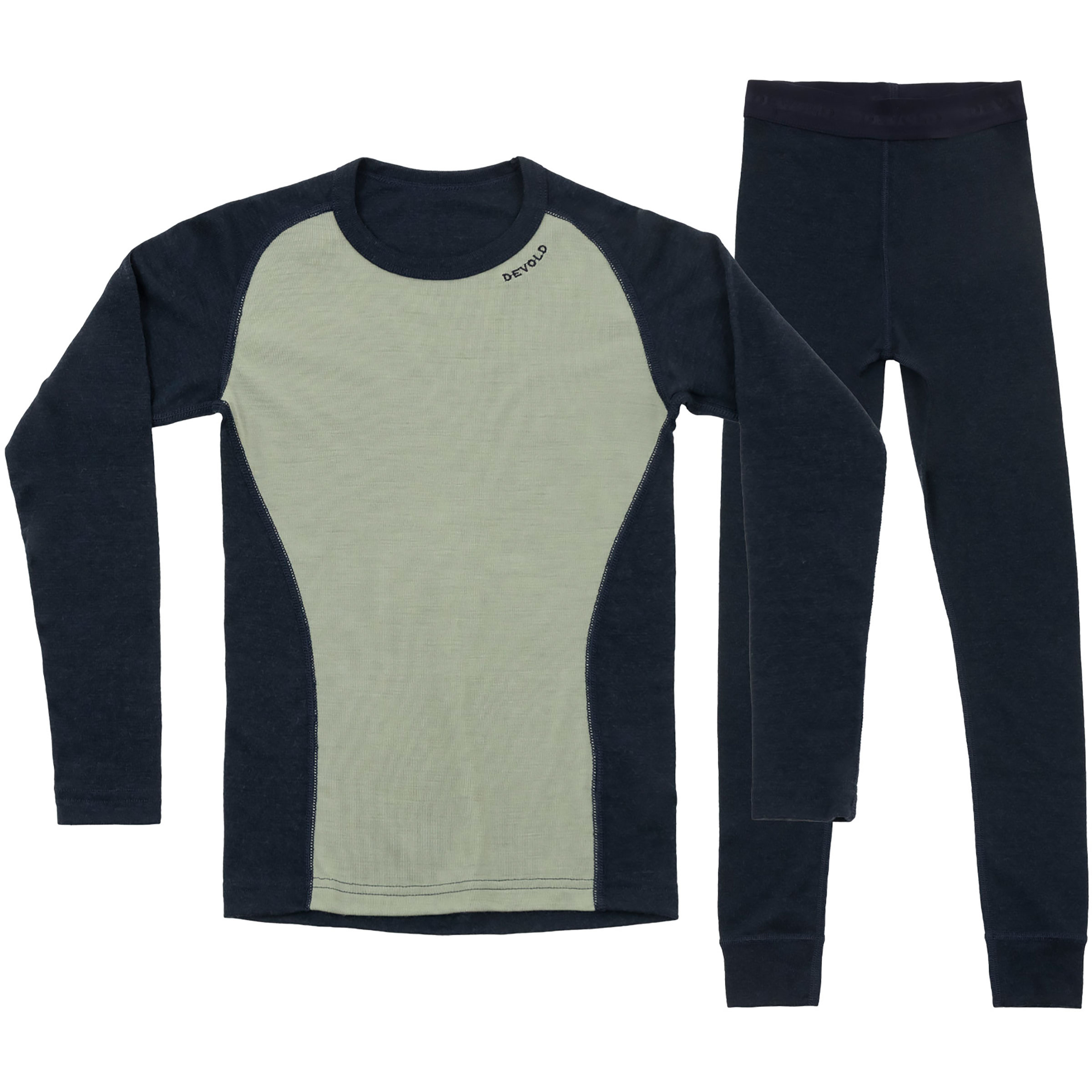 Devold Multi Sport Unterwäsche Set Kinder Merino Unterwäsche blau Größe 92 Hautfreundlich Merinowolle