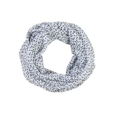 Loop LAURA SCOTT, Damen, weiß (weiß, marine), Web, Kunstfaser, bedruckt, gemustert, Modetücher Loop, leichtes Webmaterial, einlagige Verarbeitung