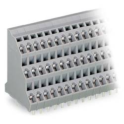 WAGO 737-206 Dreistockklemme 2.50 mm² Polzahl 18 Grau 32 St.