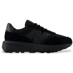 New Balance Unisex. U370V1 Leder Sneakers 370 schwarz (40.5), 1 bis 3 cm, Schnürsenkel, Lässig