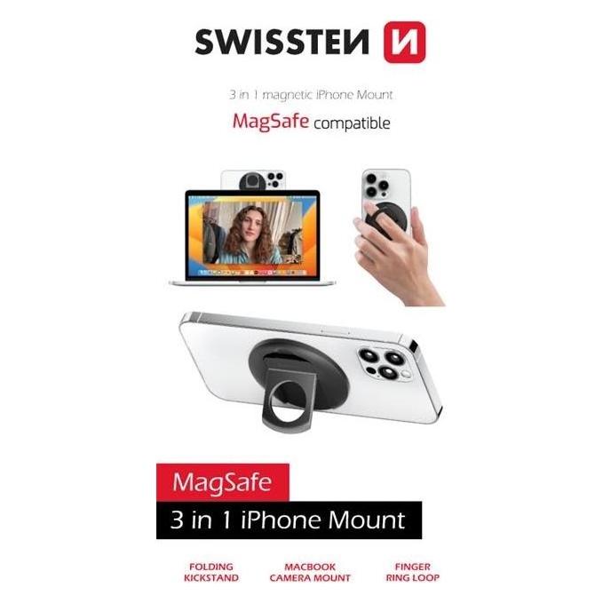 Swissten 3 in 1 MagStick iPhone Mount - Black (26001000)