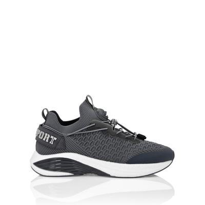 Sneaker PLEIN SPORT "Basic", Damen, Gr. 35, Normalschaft, grau (72, schwarzgrau), Schuhe Sneaker