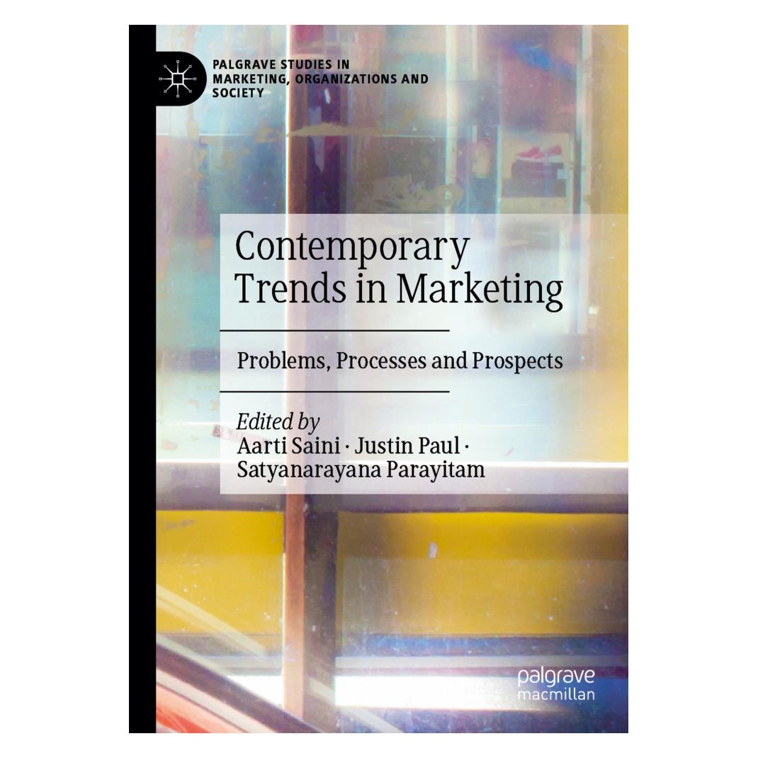 Springer Contemporary Trends in Marketing (Englisch, Softcover, Aarti Saini, Justin Paul, Satyanarayana Parayitam) (57103031)
