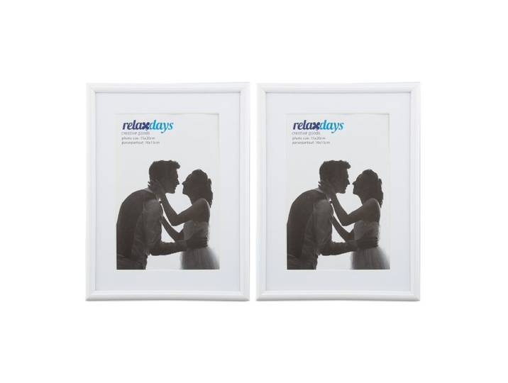 Relaxdays Cadres photo 15 x 20 cm lot de 10 blanc