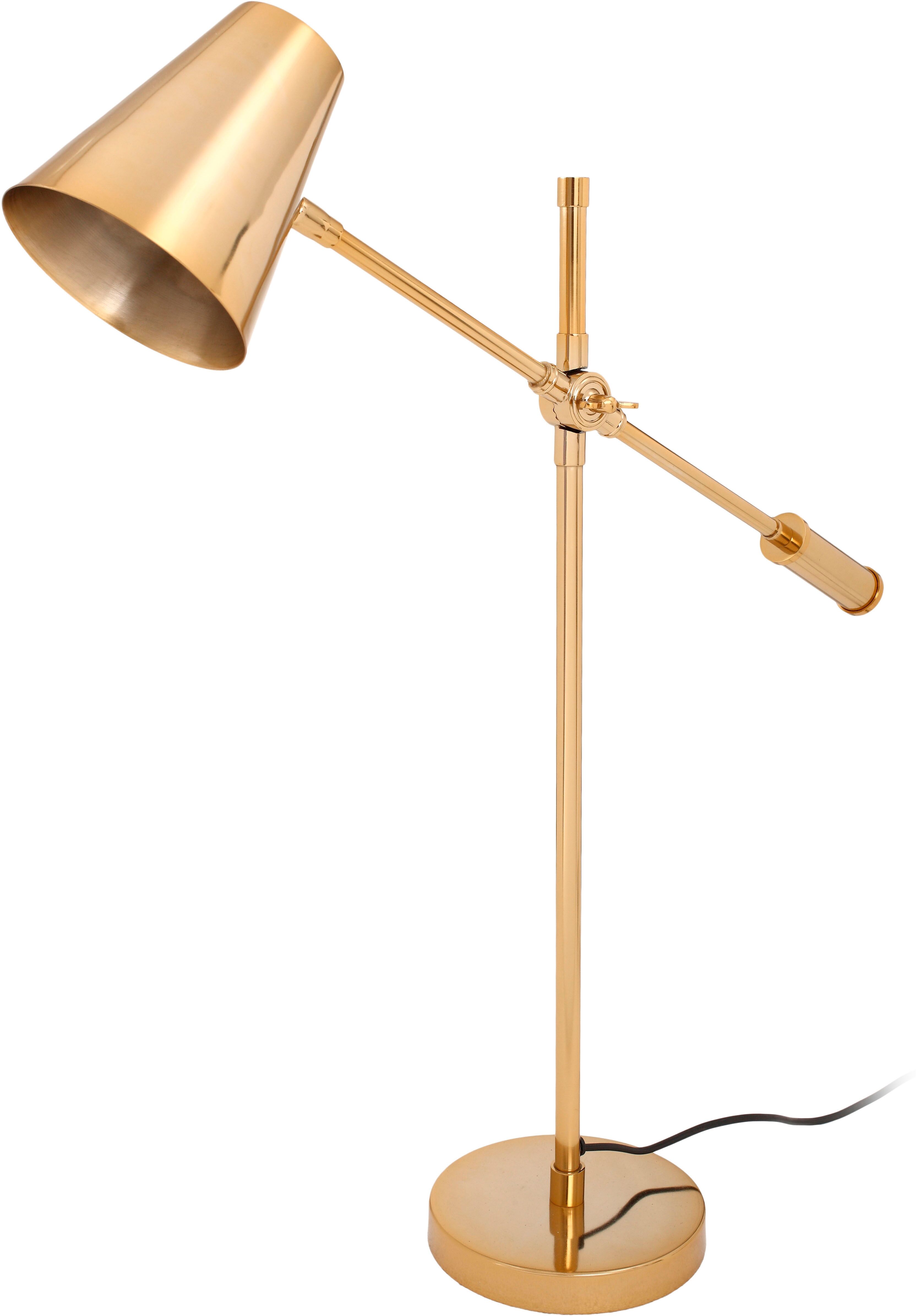KAYOOM Tischleuchte "Tischlampe Celeste 525", gold, 1, H: 74cm, 1 Stk., Leuchten, modern, hochwertig, justierbar, Tischleuchte