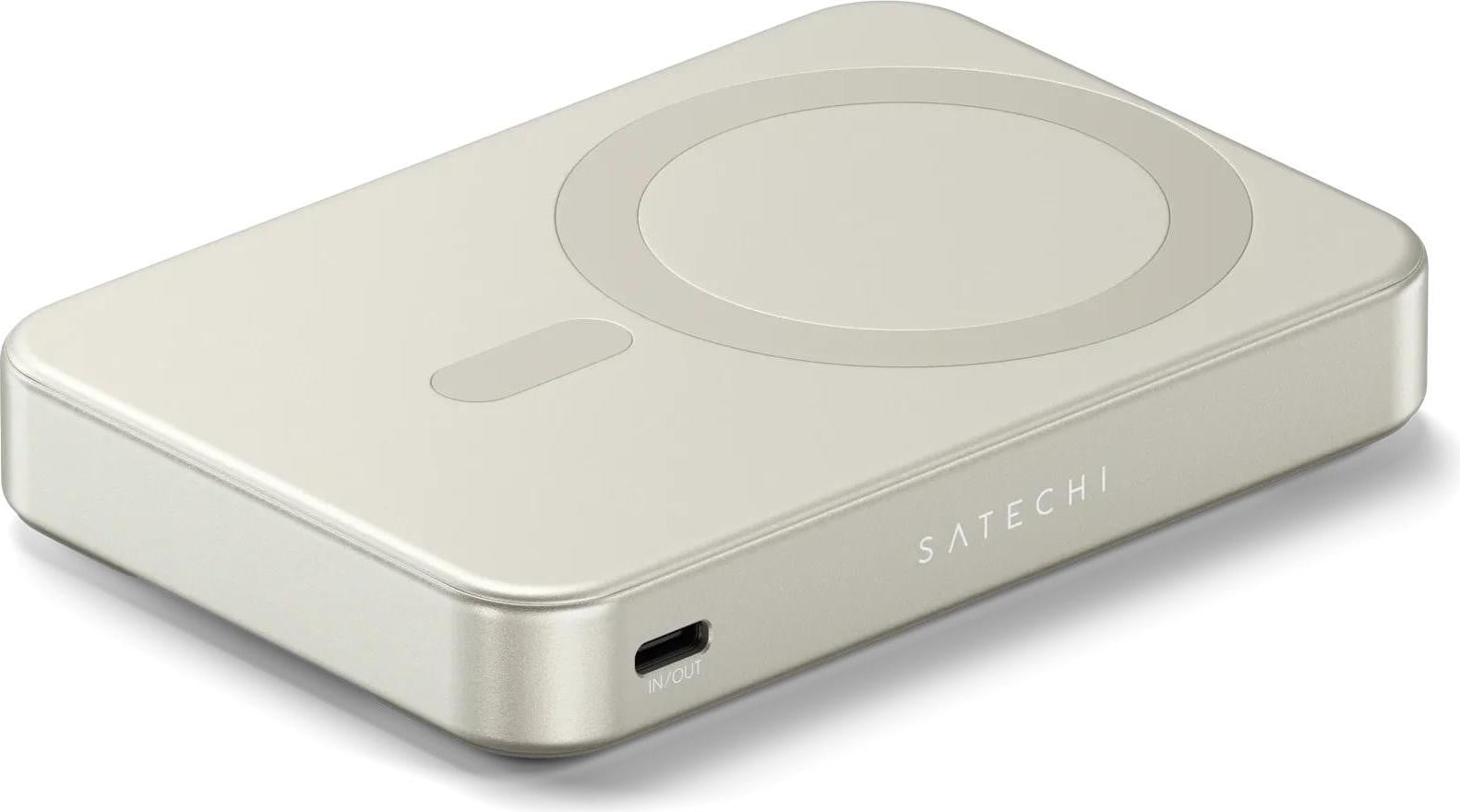Satechi OntheGo Magnetische Qi2 Powerbank 10.000mAh 20W - Beige