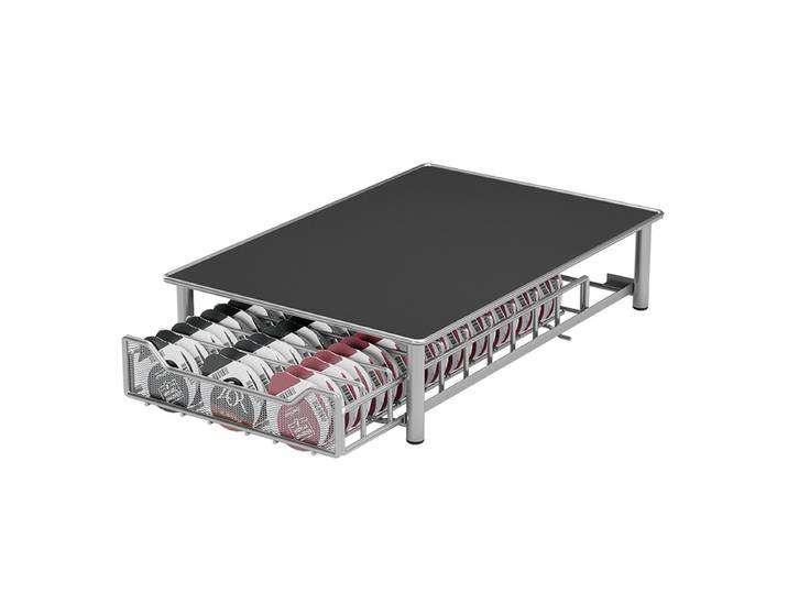 Support de rangement pour dosettes de café Tassim, en acier inoxydable, étagères à proximité T1, 60 pièces