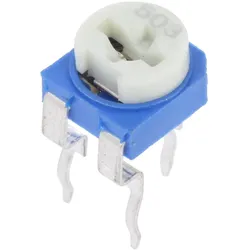 Trimmpotentiometer, 1-Drehung, liegend, 50kΩ, 100mW