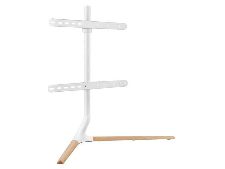my wall TV-Standfuß HT29WL, (bis 70 Zoll, höhenverstellbarer TV Ständer im Holzdesign mit weiß)