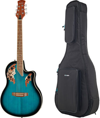 Harley Benton HBO-850 Blue w/Bag Blau Hochglanz