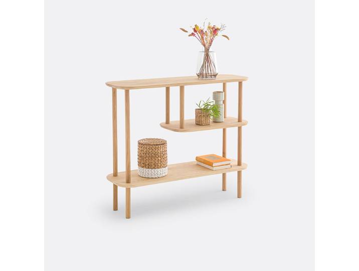 LA REDOUTE Console asymétrique chêne massif, Crueso Beige Chêne