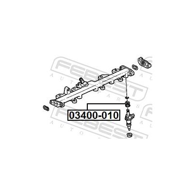 FEBEST Dichtring, Einspritzventil 03400010 für HONDA
