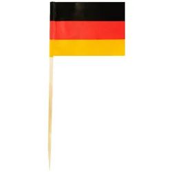 VEPATIM 2500x Flaggenpicker Fahnenpicker Deko-Picker Land 'Deutschland'