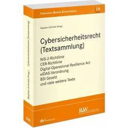 Cybersicherheitsrecht (Textsammlung), Fachbücher von Stephan Schmidt
