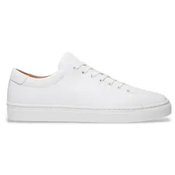 Timberland für Herren. TB0A5MJSEM21 Dover Park Leder Turnschuhe weiß (37), Wohnung, Schnürsenkel, Lässig