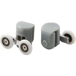 Neuesbad Laufrollen oben, doppelt, für 6 mm Glas, Ø 25 mm (2 Stück) NB1DEXKCA1RU041