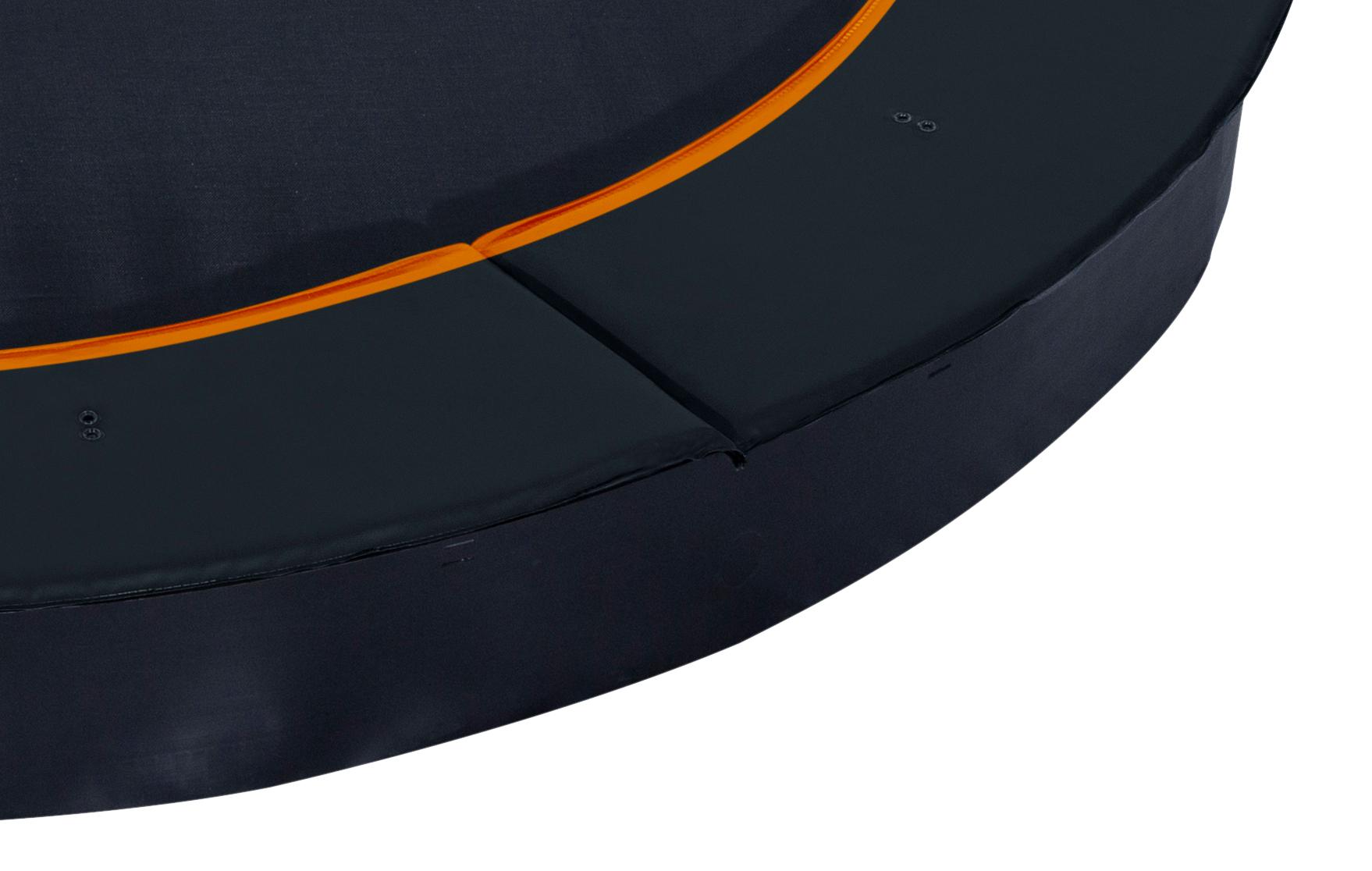 Trampolin-Rahmen, flach, Level, Durchmesser 365 cm, schwarz | Avyna