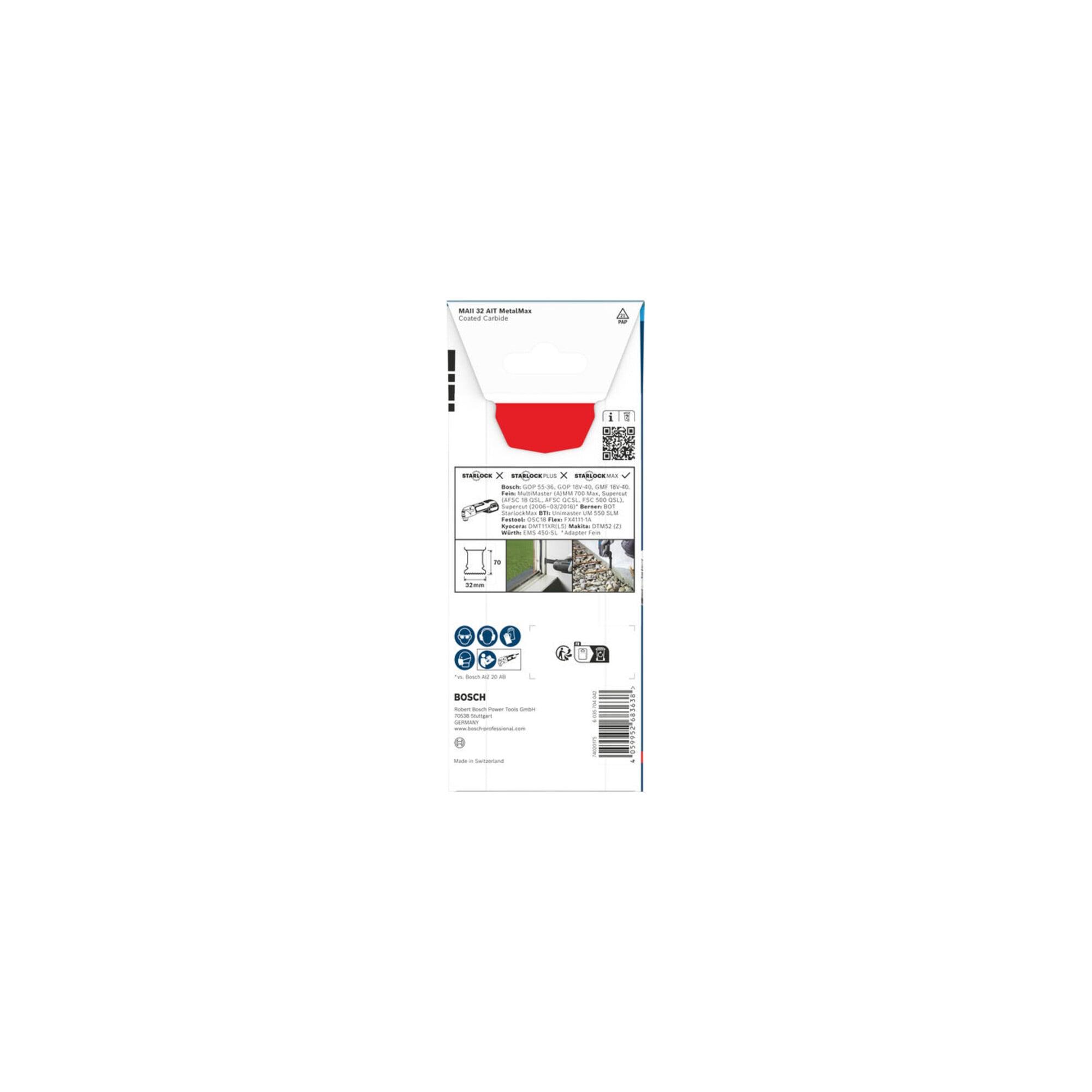 BOSCH EXPERT MAII 32 AIT MetalMax Tauchsägeblatt, 32 x 70 mm (2608902074)