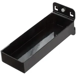 PROREGAL Kleinteileablage ohne Einteilung für Lochplatte | LxB 15x5,5cm | Tiefschwarz