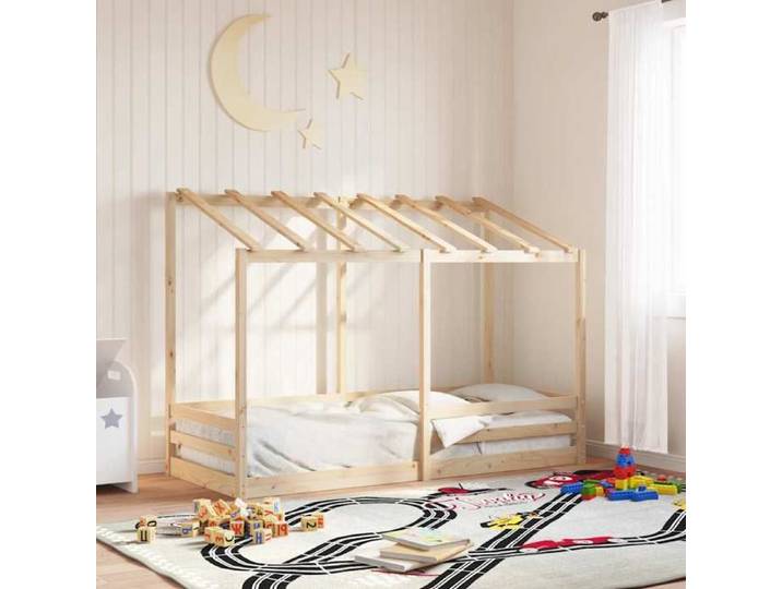 Brun Lit pour enfants sans matelas 90x190 cm bois pin massif - Lit chambre H14768