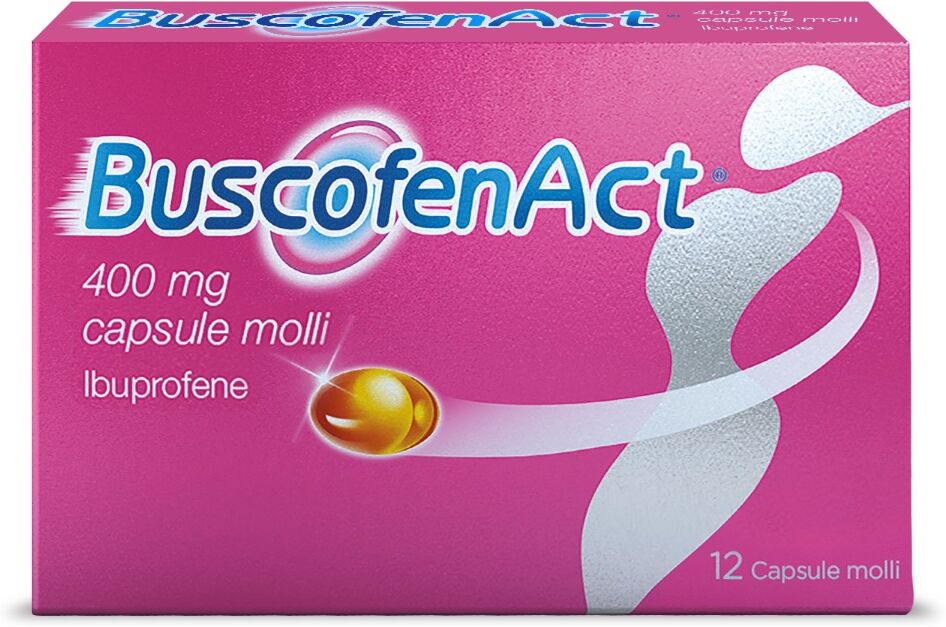 Buscofen Act 400 mg Ibuprofene 12 Capsule Molli