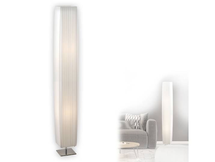 Globo Lighting Stehleuchte Metall verchromt, 2x E27