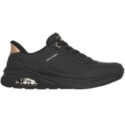 SKECHERS Damen Lifestyle-Sch. nieder Da SLIP-INS DURABUCK BUNGEE ARCH FIT F, Größe 39 in Schwarz Schwarz