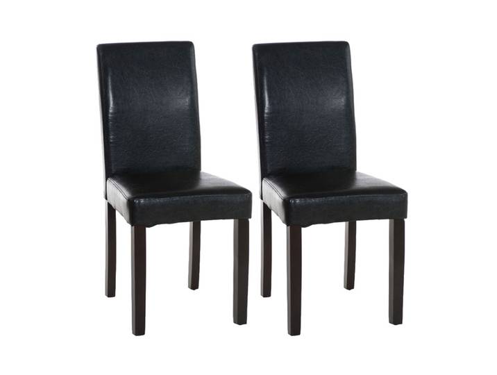 2er Set Esszimmerstuhl Ina Dunkelbraun