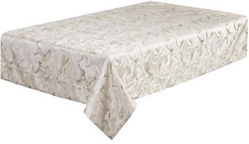 Violet Linen Victoria Abstract Marble Border Pattern Tablecloth
