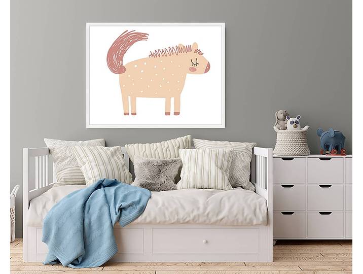 Tableau déco My Pony 63 x 83cm Multicolore