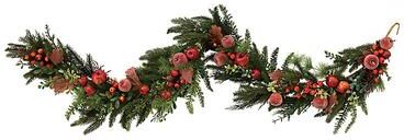 Sugared Apple & Pine 6-Foot Garland - Ballard Designs