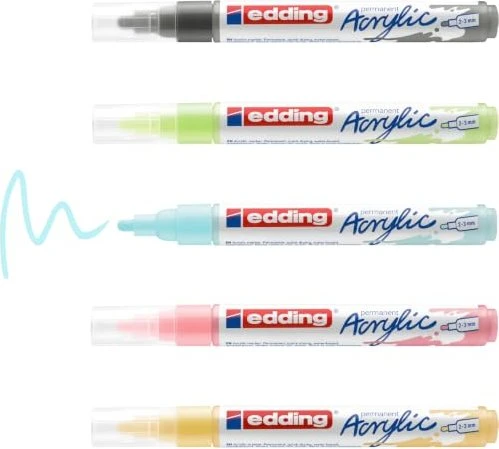 edding 5100 pastell Acrylstifte farbsortiert 2,0 - 3,0 mm, 1 Set