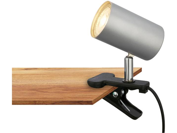 BRILONER LEUCHTEN Schreibtischlampe KLEM Tischlampe , grau (weiß, neutral), Leuchten, Schreibtischlampe