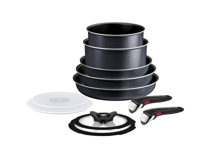 Kochgeschirrset Tefal Ingenio So Light 28 cm - Farbe: Grau - Kochgeschirrset'