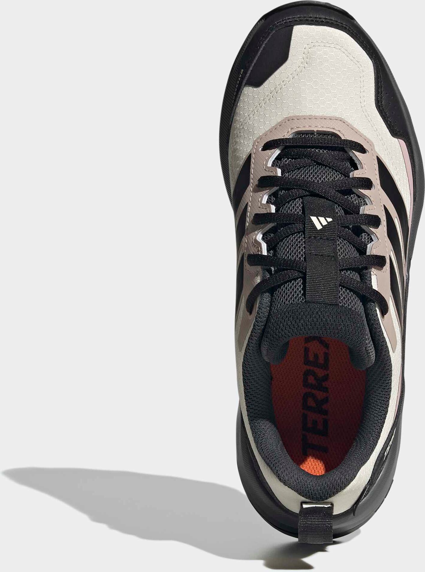 Wanderschuh ADIDAS TERREX "EASTRAIL 3 CLIMAPROOF", Damen, Gr. 40, schwarz (wonder weiß, core schwarz, dual lila), Synthetik, Textil, Schuhe Wanderschuh, wasserdicht, Climaproof wonder weiß, core schwarz, dual lila 40